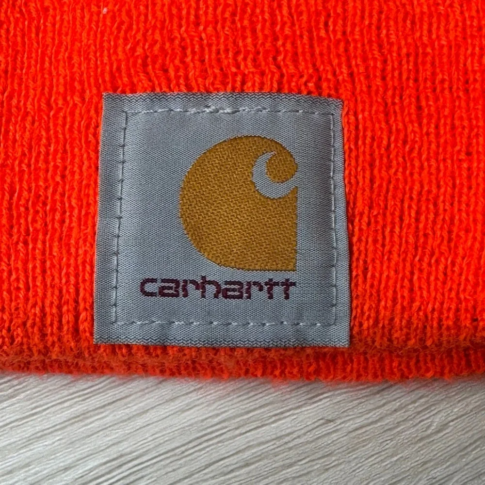 Carhartt Beanie Hat Orange Acrylic One‎ Size Fits All Winter Warm